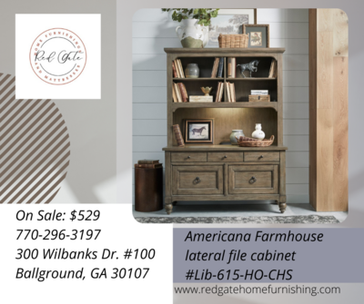 Americana Farmhouse lateral file cabinet