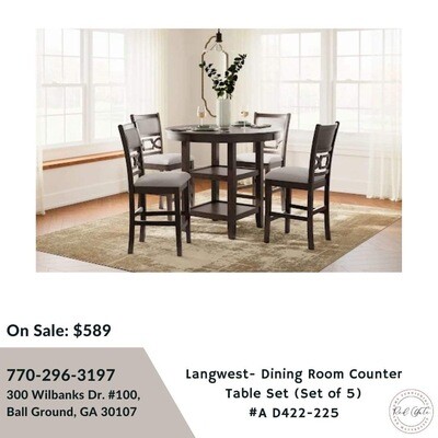 Langwest dining table and chairs