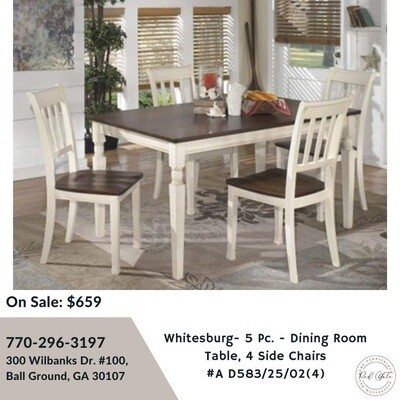 Whitesburg 5-piece dining room set