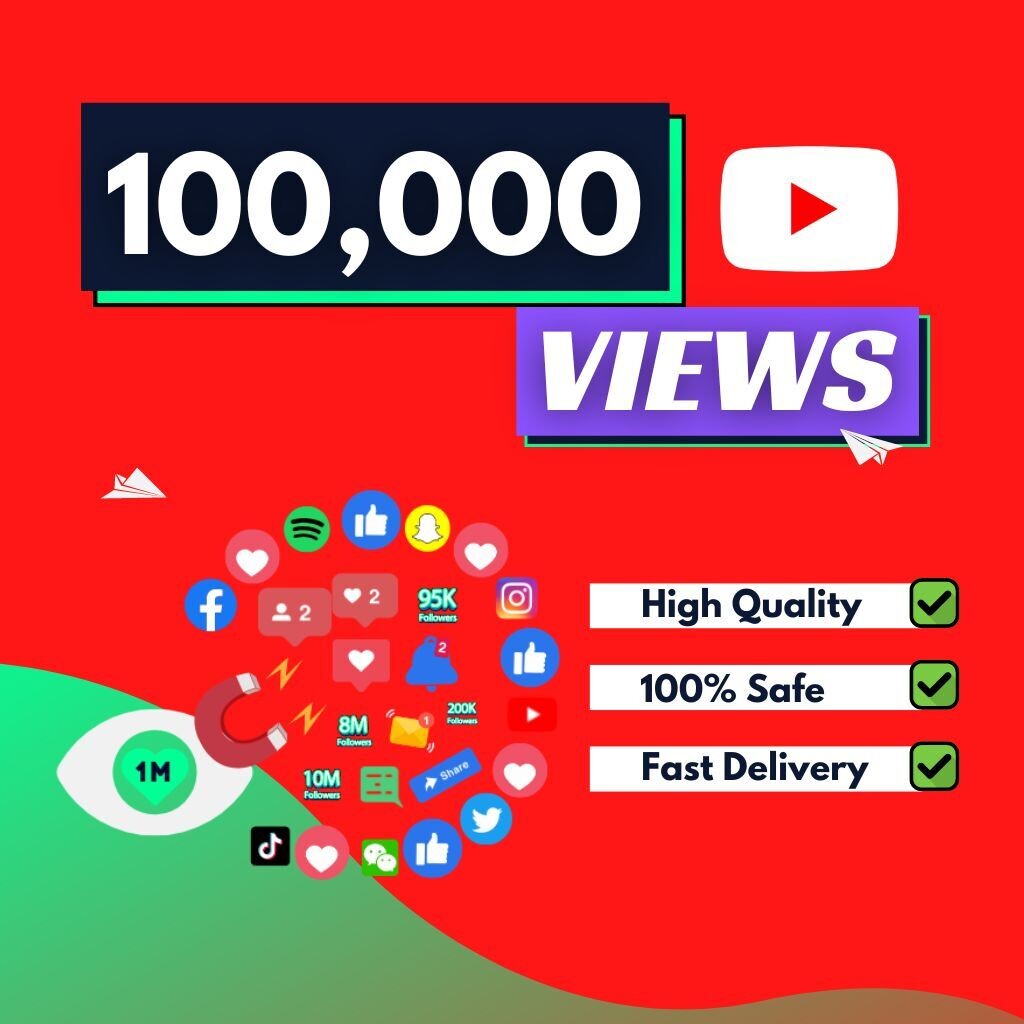 100,000 YouTube Views
