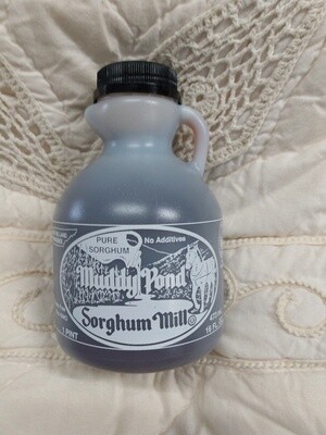 Muddy Pond Sorghum syrup or molasses - one pint or 16 fl oz.
