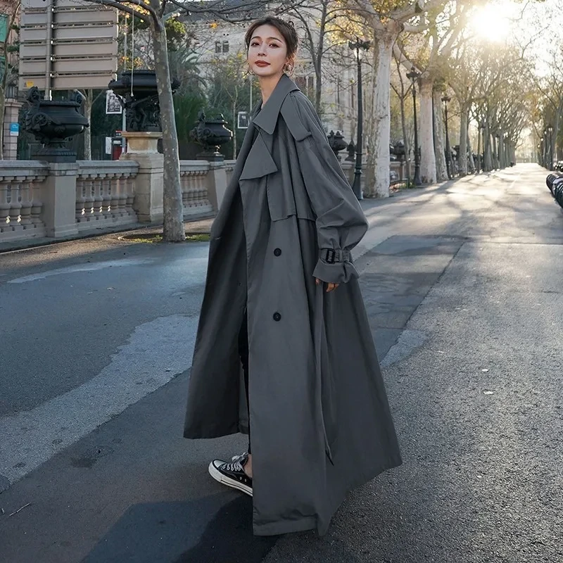 Women&#39;s winter plus size double-breasted Trench Coat