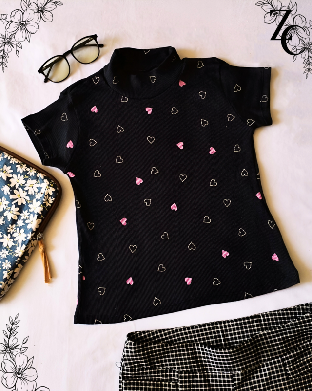 High Neck T-Shirt
