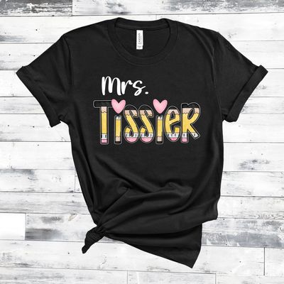 Teacher Pencil Lettering- Bella Canvas