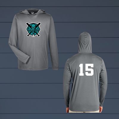 Long Sleeve Hooded Dri-fit Kraken Baseball