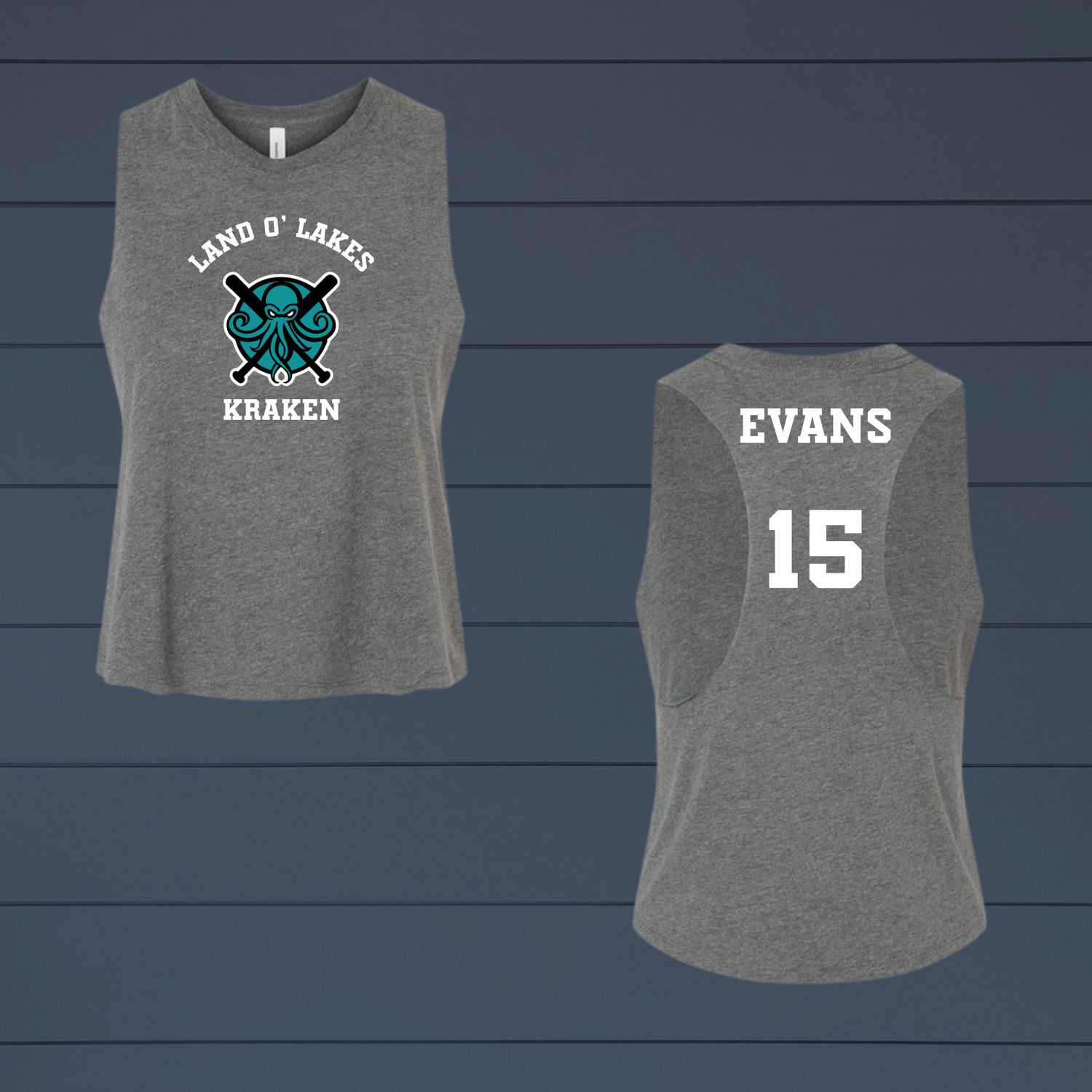 Kraken- Women's Crop Racerback