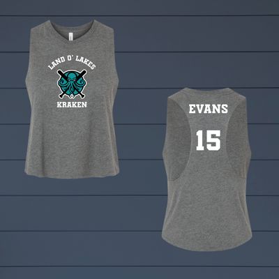 Kraken- Women's Crop Racerback