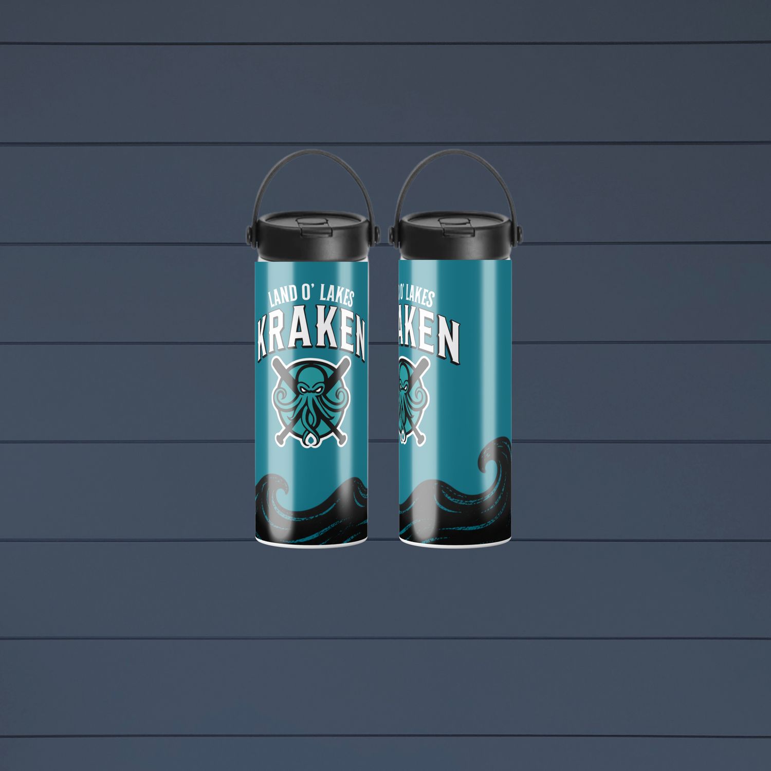 Kraken Flip Straw Water Bottle (30oz)