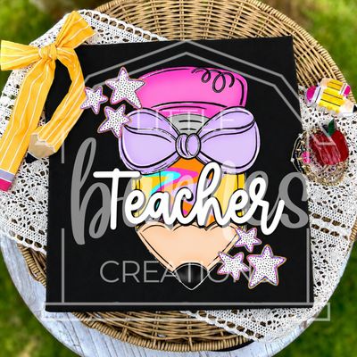 Teacher Cutie Pencil (Comfort Colors)