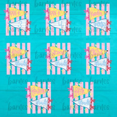 Grade Level Pennant Flag - Gildan Soft Style