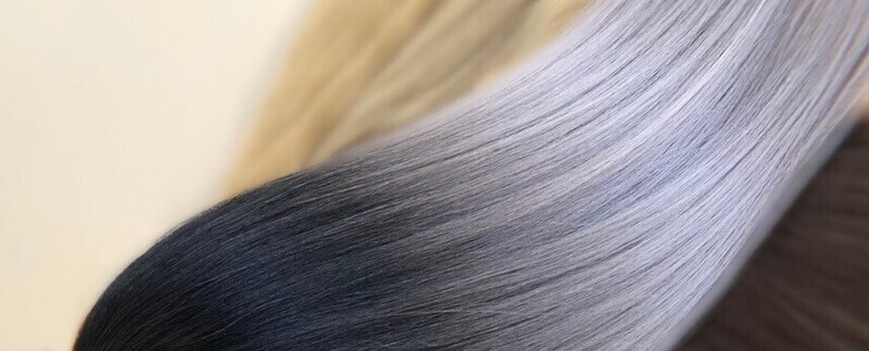 Ombré noir a blond cendré