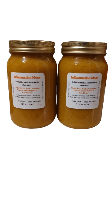 Wild Crafted Gold &quot;Inflammation&quot; Seamoss Gel