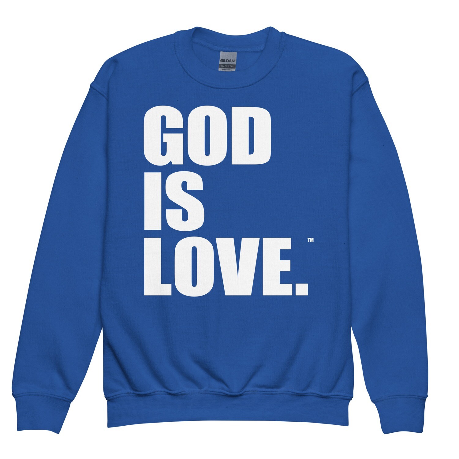 God Is Love - YOUTH Crewneck Sweatshirt