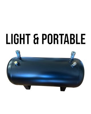 Portable Air Tank with fittings installed (19L/6kg)