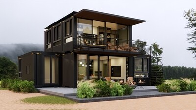 Detailed design of the container house BG75