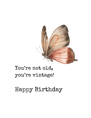 Art card - Vintage Birthday