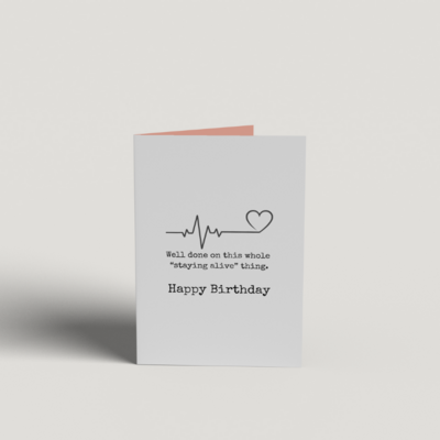 Art Card - Staying Alive