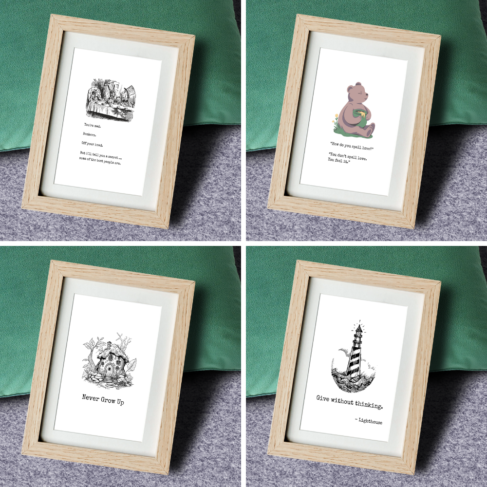 Interchangeable Wall Art Set - Inspiration Themed