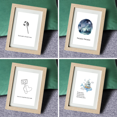 Interchangeable Wall Art Set - Nurturing Themed