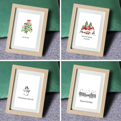 Interchangeable Wall Art Set - Holiday Themed