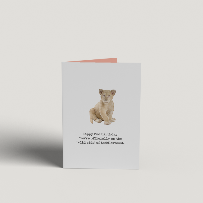 Art Card - Happy 2nd Birthday - Wild Side