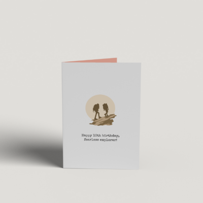 Art Card - Happy 10th Birthday - Explorer
