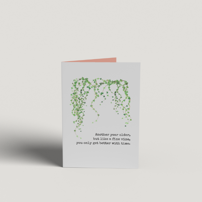 Art Card - Happy Birthday - Like a Fine Vine