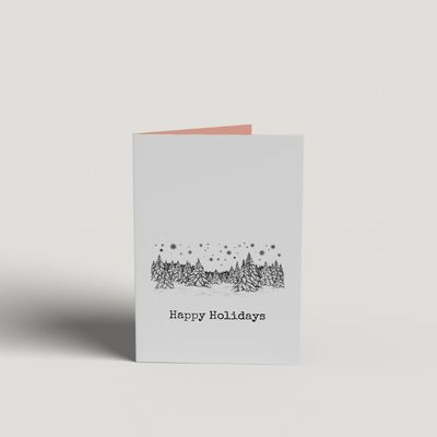 Art Card - Happy Holidays Snow