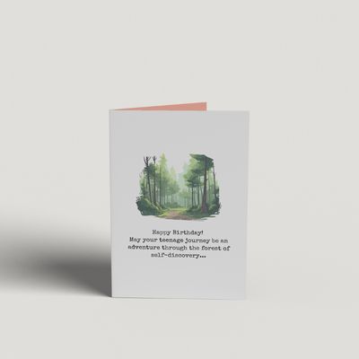 Art Card - Happy Teen Birthday - Adventure