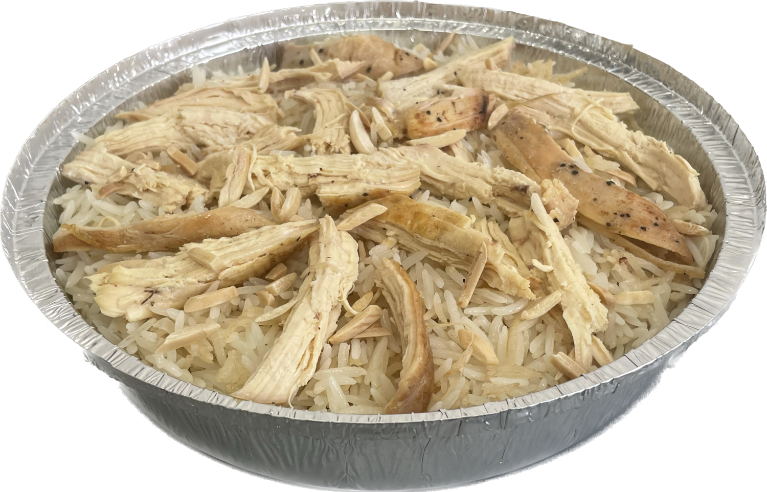BASMATI RICE WITH CHICKEN AND ALMONDS, Size: 4-6 People