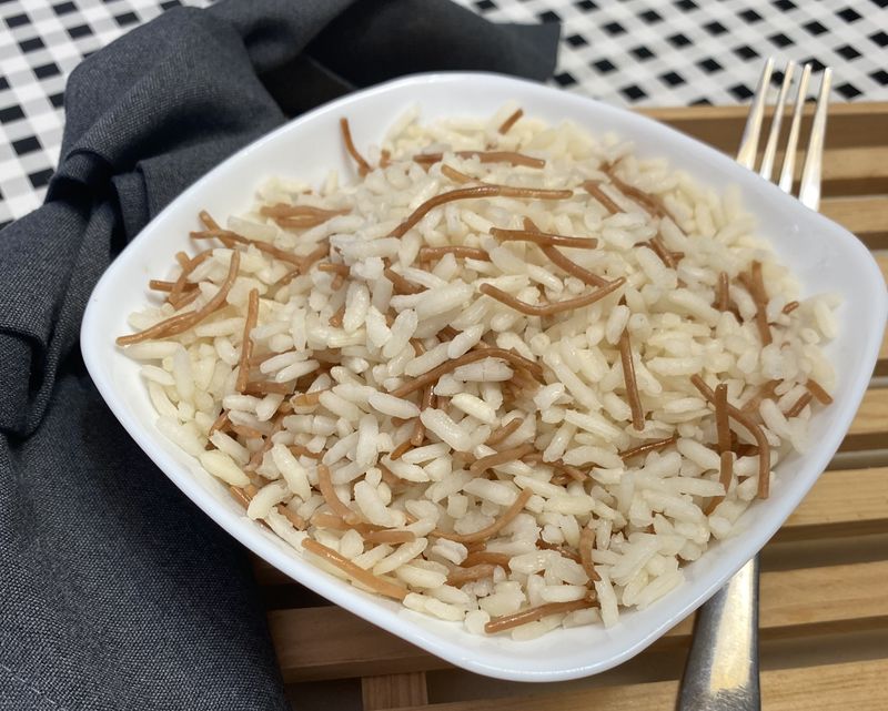 WHITE RICE W/ NOODLES