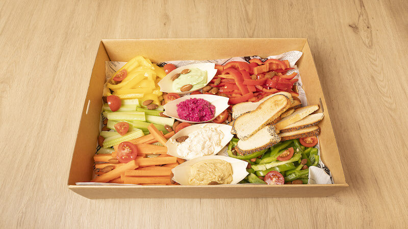 Veggie Sticks with House Dipping Sauce Sydney Cafe C&M's Vegetable Sticks Platter