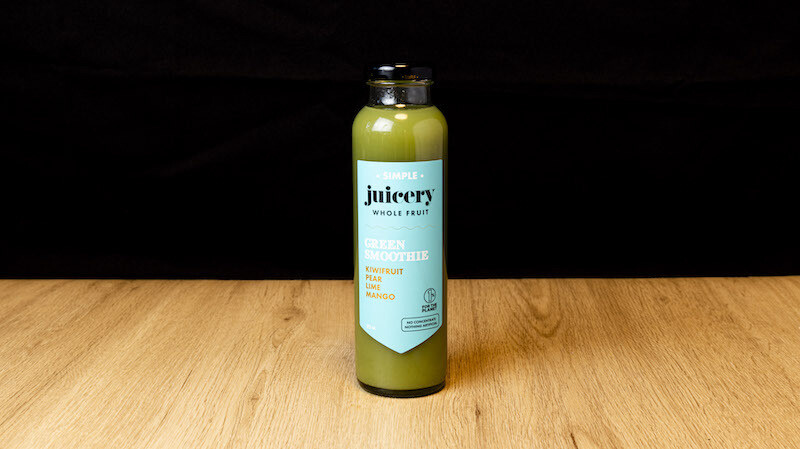 Green Juice 325ml Sydney Cafe C&M's Green Juice with kale, spinach, cucumber, apple, and mint.