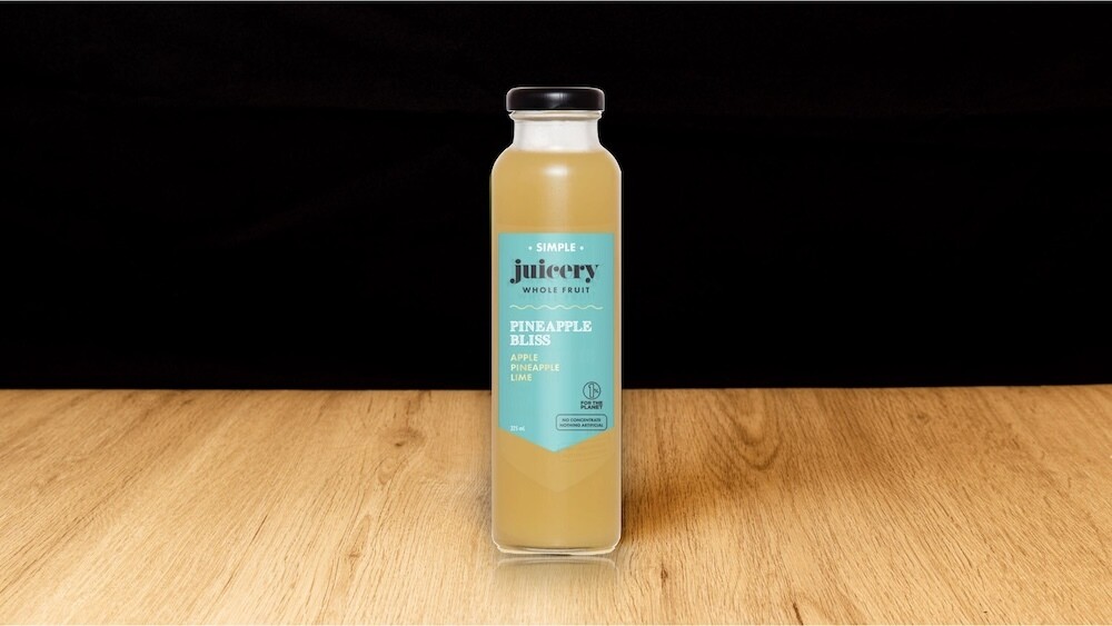 Pineapple Bliss Juice 325ml Sydney Cafe C&M's Pineapple Bliss Juice with apple, pineapple, and lime
