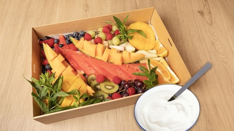 Seasonal Fruit Platter & Yoghurt Sydney Cafe C&M's Seasonal Fruit Platter & Yoghurt