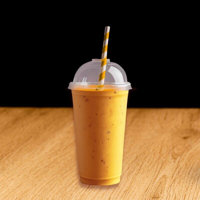 Sunrise Smoothie Sydney Cafe C&M's Sunrise Smoothie with strawberries, mangoes, kiwis, and pineapples