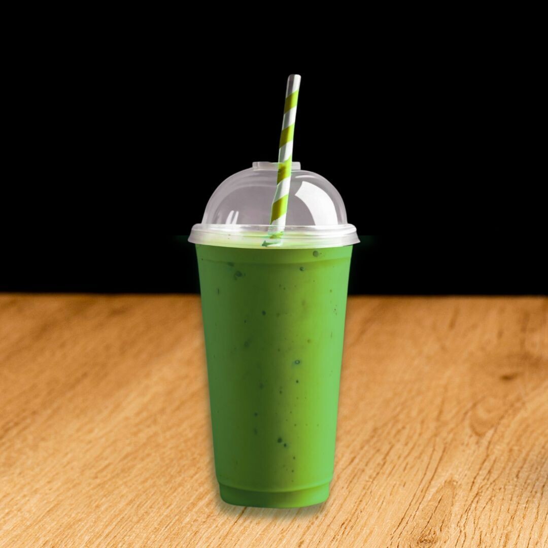 Green Madness Smoothie Sydney Cafe C&M's Green Madness Smoothie with spinach, celery, avocado, apple, banana, and coconut yoghurt