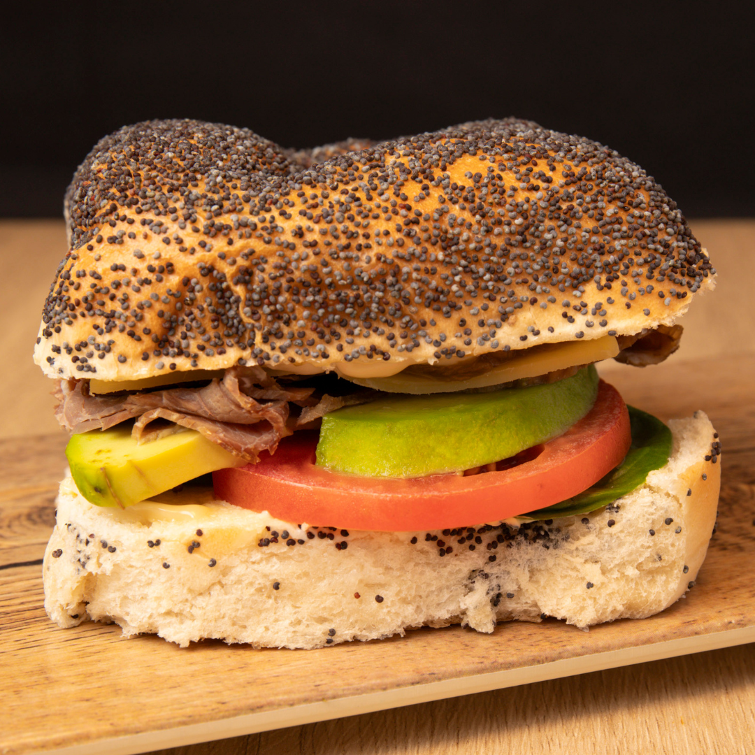Sydney Cafe C&M's Salami and Cheese Bagel