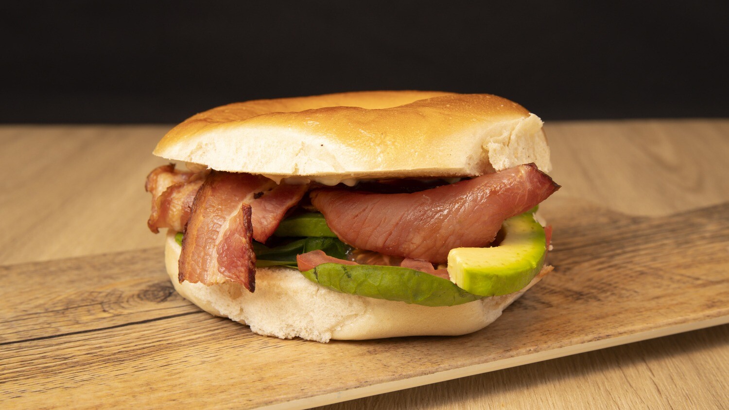 Ham, Cheese & Tomato Bagel Sydney Cafe C&M's Ham, Cheese & Tomato Bagel