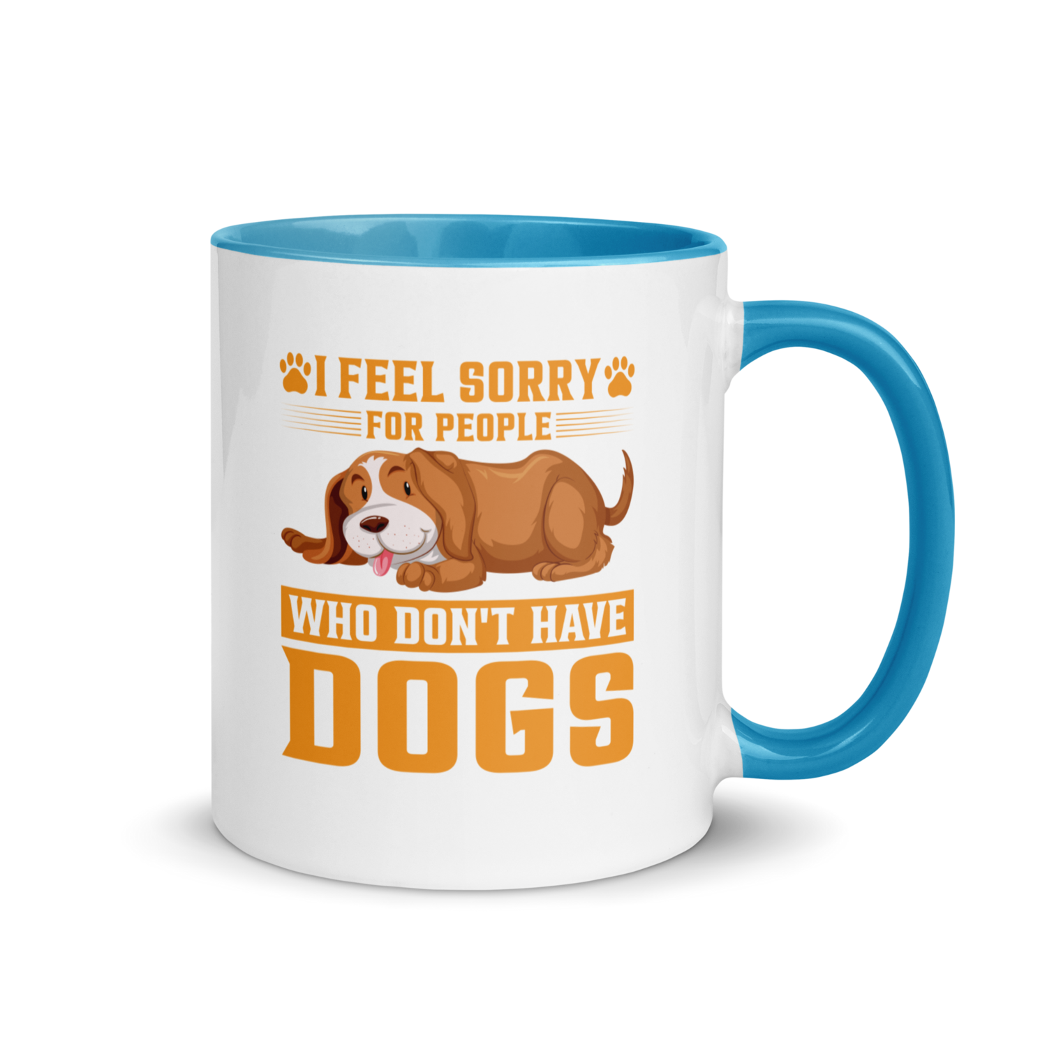 Cartoon Beagle Mug with Color Inside