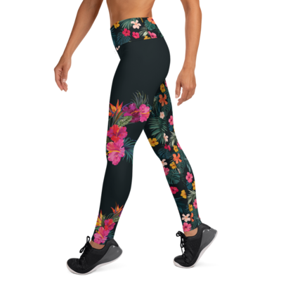 Womens Mix Leg Designer Yoga Leggings