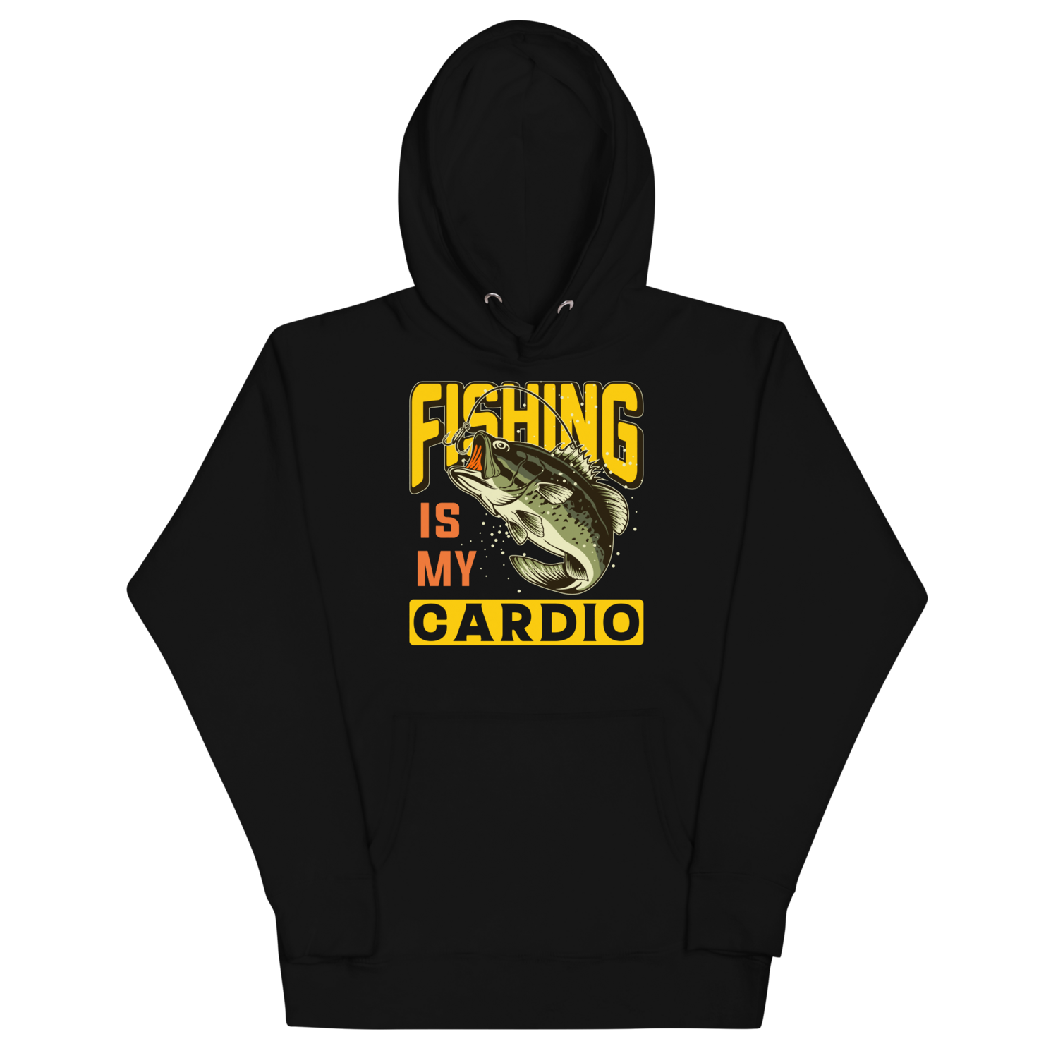 Fishing Is My Cardio Mens Hoodie