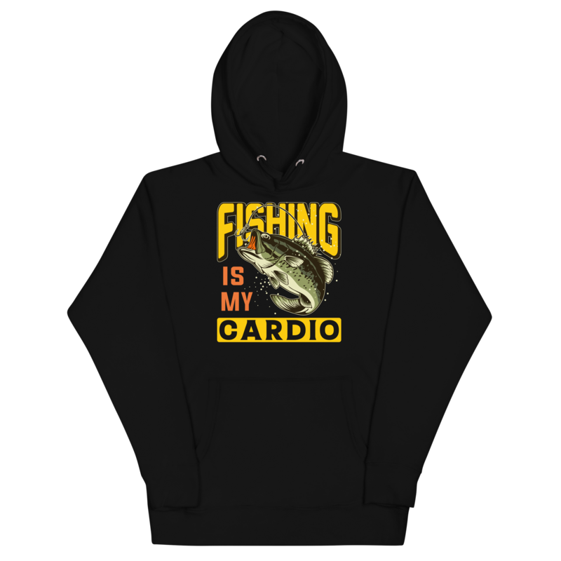 Fishing Is My Cardio Mens Hoodie