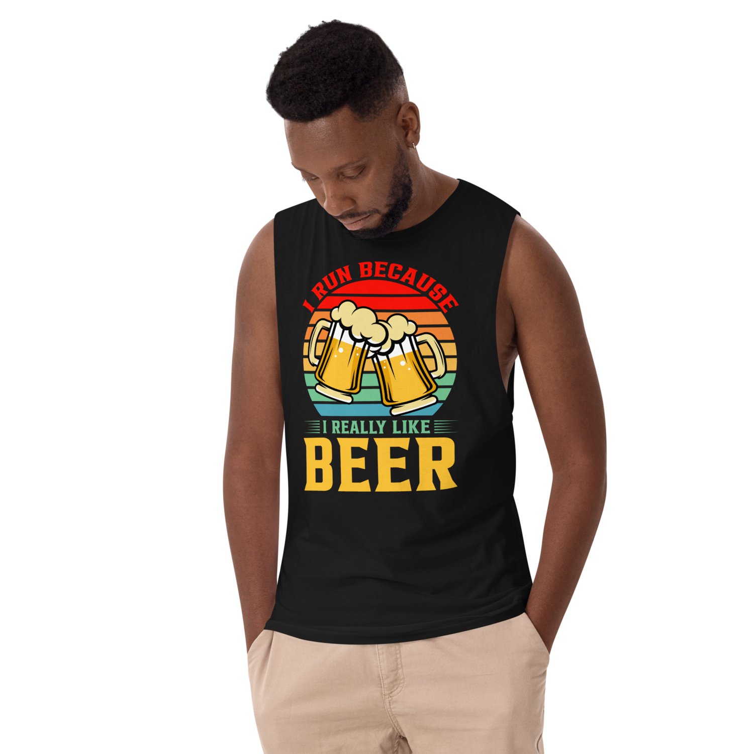 Men’s Drop Arm Tank Top