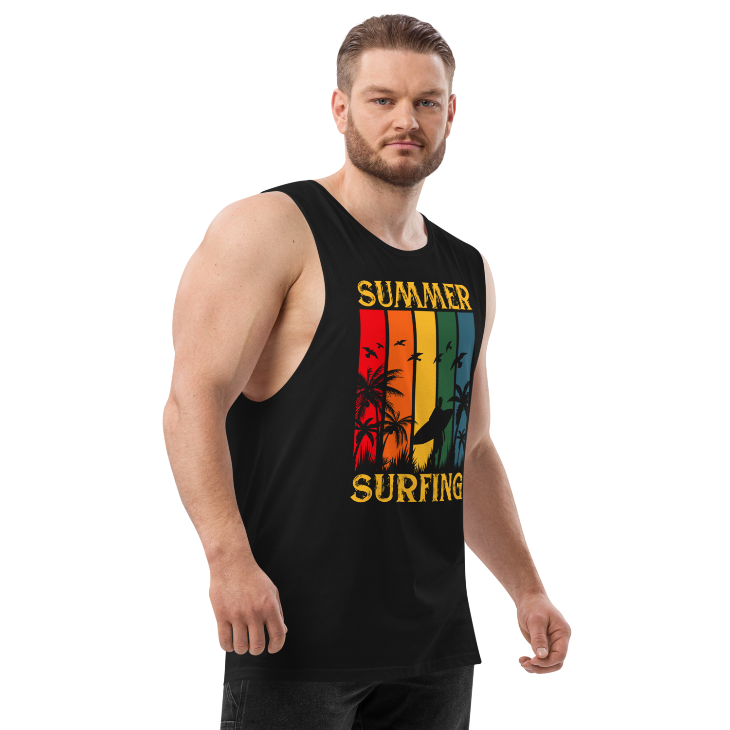 Men’s Drop Arm Tank Top
