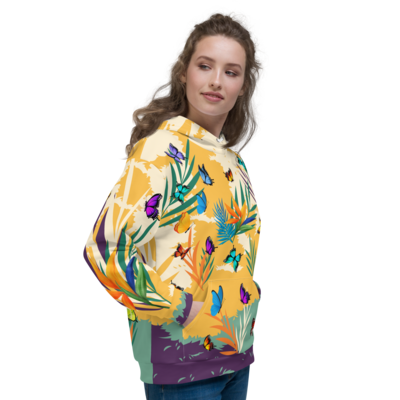 Custom Butterfly Design Unisex Hoodie