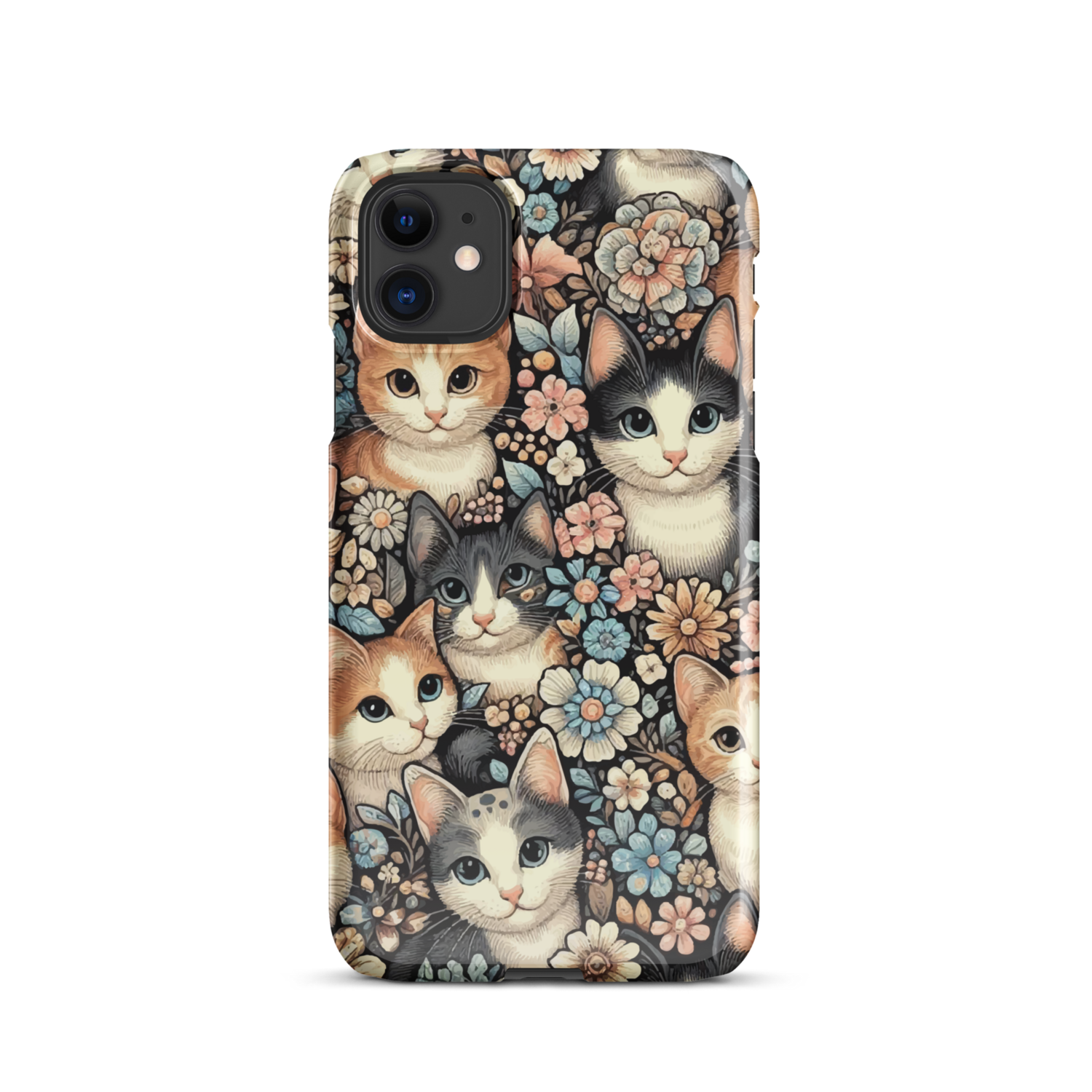 Cute Cat Snap case for iPhone®