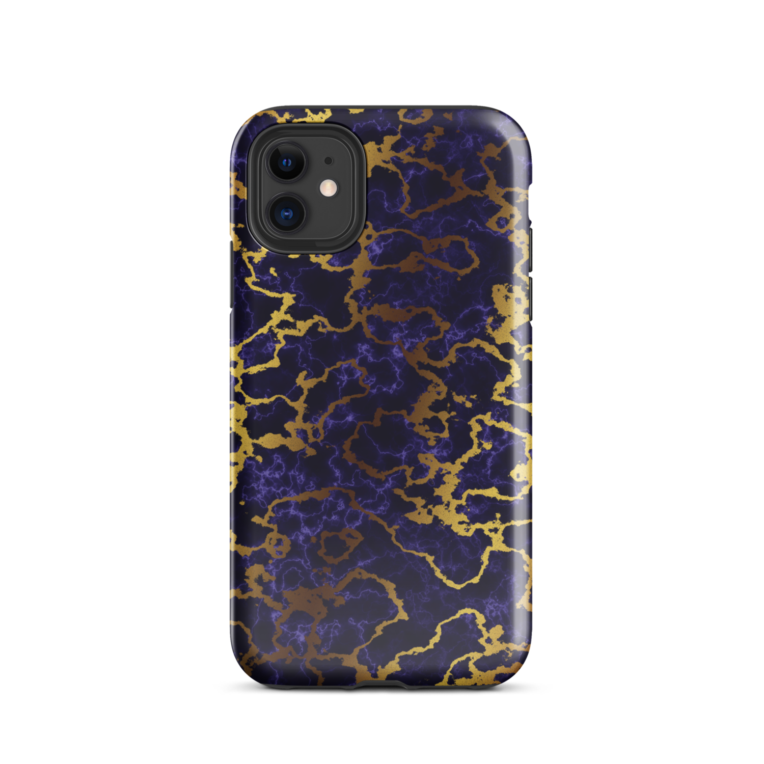 Dark Blue Marble Textured Tough Case for iPhone®
