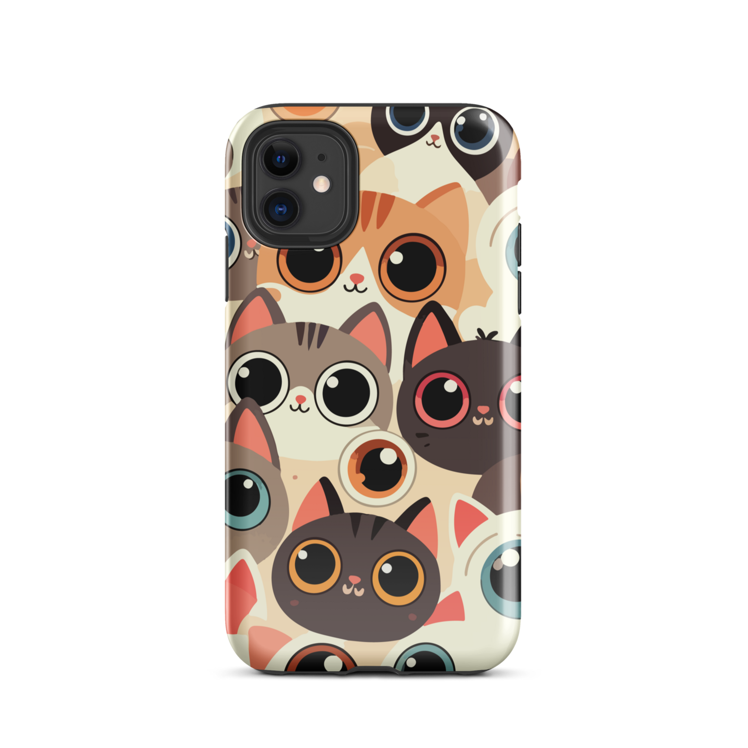 Comic Cat Theme Tough Case for iPhone®