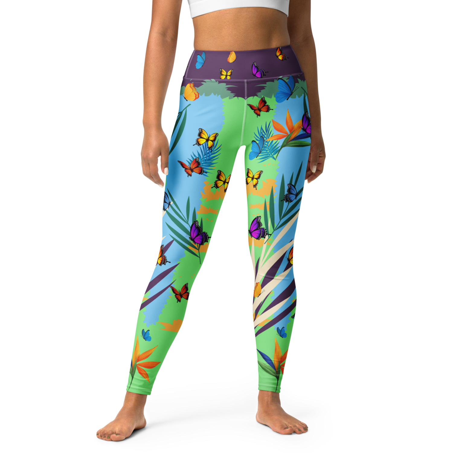 Custom Butterfly Yoga Leggings